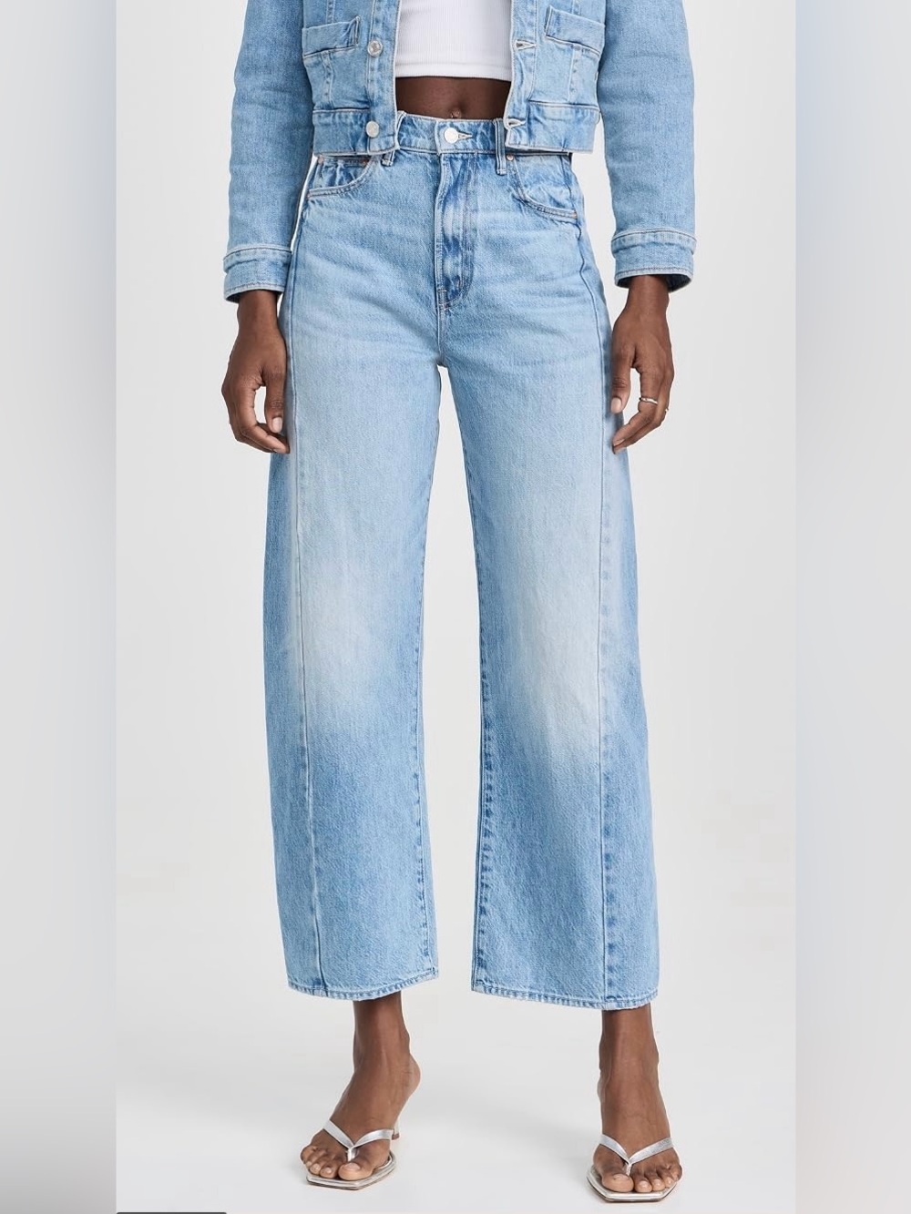 MOTHER The Half Pipe Flood Jeans - Material Girl - Size 28 - Picture 2 of 9